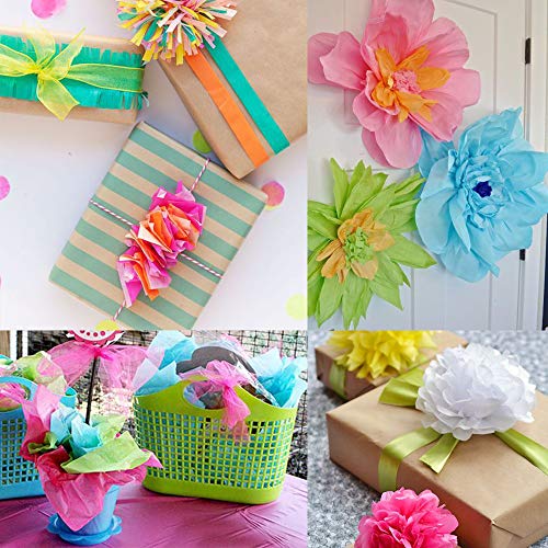 image for windiy Supa 160 Sheets 8 Easter Day Multicolor Tissue Paper Bulk Wrapp