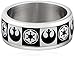 Star Wars Jewelry Men's Empire Rebel Alliance Logo Stainless Steel Ring, Size 12