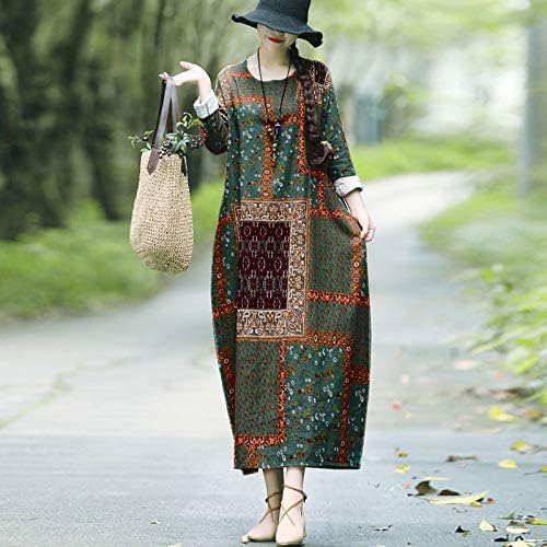 long brown linen dress Chocolate Linen Maxi Dress M main image 1