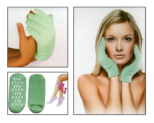 Vitamin e moisturizing spa gel gloves and socks set