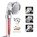 RUNYUE High Pressure Handheld Shower Head, Universal Shower Head Size Connect, Water Saving High Pressure SPA Massage, 3-Way Shower Modes Softens Hard Water (shower head)
