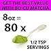 80 Servings, Best Organic Matcha Green Tea Powder for Drinking, Baking & Smoothies, EASIEST TO MIX No Matcha Whisk Needed Natural Instant Tea Concentration Supplement, Calm Energy Booster Grade A 8oz