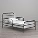 Little Seeds Monarch Ivy Metal Toddler Bed, Graphite Gray