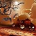 Jovitec 24 Pieces Hanging Bats Halloween Bat Decoration Rubber Bat Realistic Spooky Bats for Halloween Party Favors and Decoration, 5 Sizes