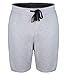 Mlight Men's Causal Cotton Elastic Waistband Gym Sports Shorts With Pockets(Grey,M)