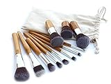 Beau Belle Makeup Brushes - 11pcs Professional Makeup Brushes - Bamboo Makeup Brushes - Makeup Brush Set - Makeup Brushes Set - Make Up Brushes