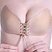 NUOYI Women's Strapless Self Adhesive Silicone Invisible Push-up Bras for Women, with Drawstring