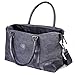 Elephant Brand Canvas Duffle Bag Weekender Carry On Duffel For Travel (Black Canvas and Leather EBP-02)