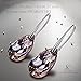 LADY COLOUR Crystal Earrings for Women Jewelry for Women Gifts for Women Earrings Sliver Teardrop Earrings Birthday Christmas Day Gifts for Women Mom Girlfriend Wife Black Dangle Earrings
