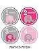 Months in Motion Baby Monthly Milestone Stickers Newborn Girl First Year Shower Gift (Style 246)