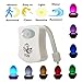 Padida Toilet Light,Motion Activated Toilet Nightlight , 8 Color Changes,Colorful LED Motion Sensor Activated Battery Operated Nightlight Lamp-- Fit Any Toilet,Make Your Life Colorful All Day