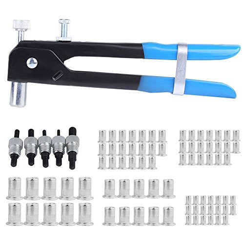 STARmoon 86Pcs M3-M8 Threaded Nut Rivet Insert Tool Set Riveter Rivnut Riveting Kit