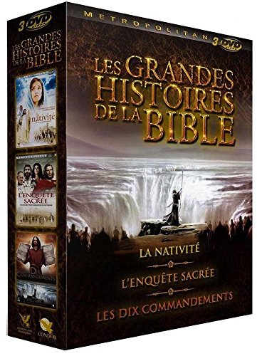 Les Grandes Histoires De La Bible - Coffret 3 Films : La Nativité + L'enquête Sacrée + Les Dix Commandements - Pack