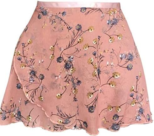 YUANYUAN520 Ballet Tutu Skirt Arrival Women Chiffon Flower Practice Ballet Skirt Girls Floral Print Dance Leotard Small Apron (Color : F25, Size : S)