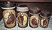 Rustic Wild Horse Brand Canister Set Food Safe Tin Metal Vintage sugar flour coffee tea by Ohio Wholesale
