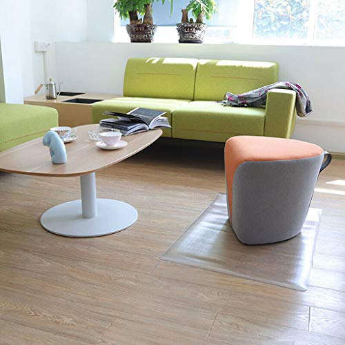 Clear Chair Mat PVC Chair Mat for Hardwood Floor Clear Multi-purpose Floor Protector Transparent Hardwood Chair Mat for Home Office Decor (M) - Thumbnail 4
