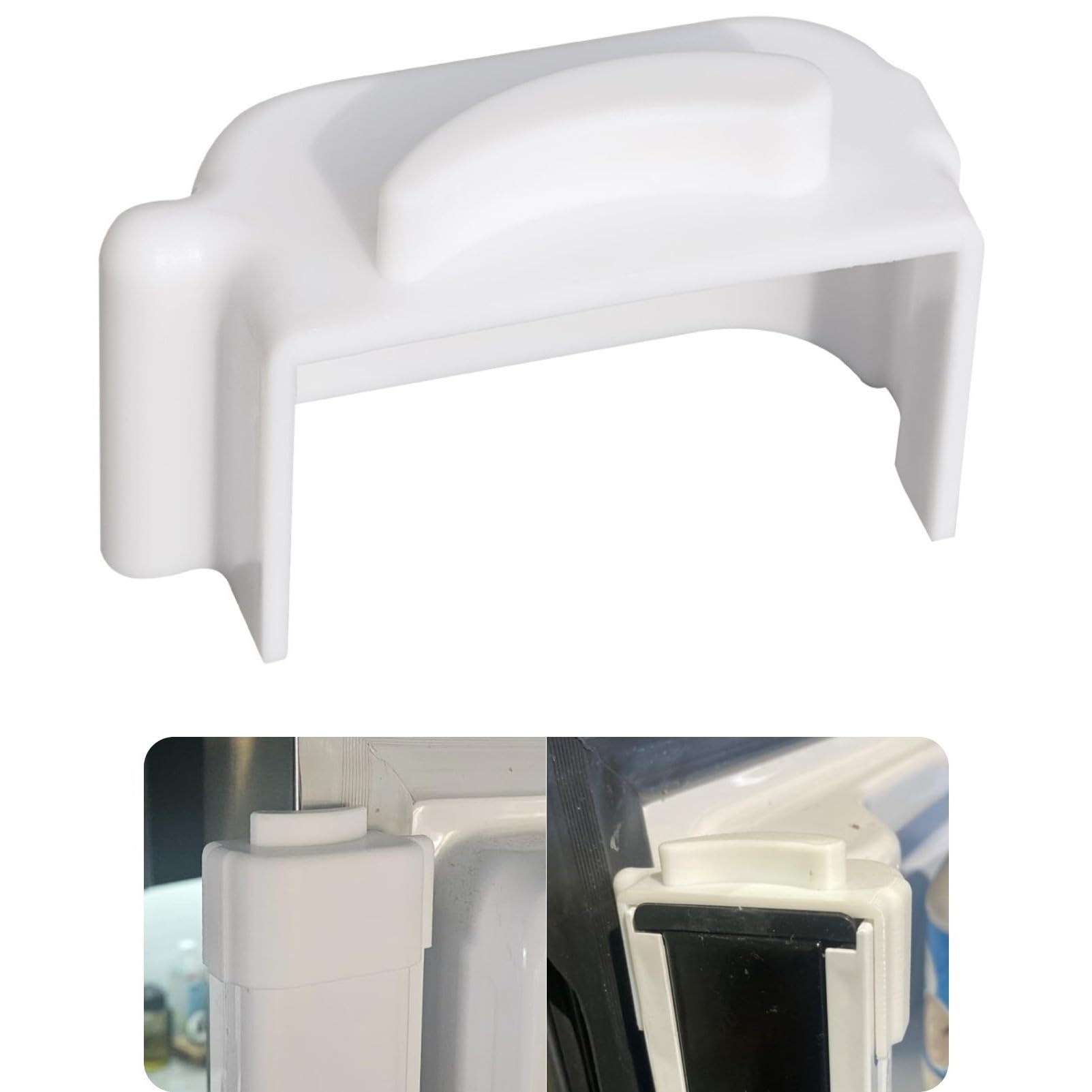 Photo 1 of Refrigerator Door Flipper (Mullion) Repair Topper, Fit for Samsung Refrigerator RF28HDEDBSR, RF28HDWDBSR, RF31FMESBSR/AA, Compatible with Door Flipper DA97-12684D, DA97-12624A, DA97-12624B, 1 Pc White