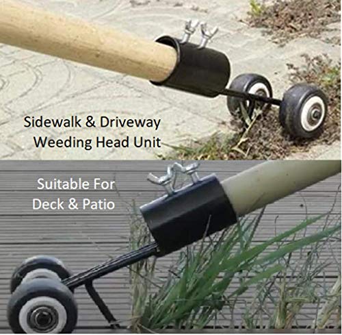 Weed Removal Tool + Bonus Garden Gloves | Standing Weed Puller Tool Stand Up Weeder | Crack and Crevice Weeding Tool | Weed Remover | Weed Grabber | Weed Wiper | Crack Weeder | Sidewalk Weeder