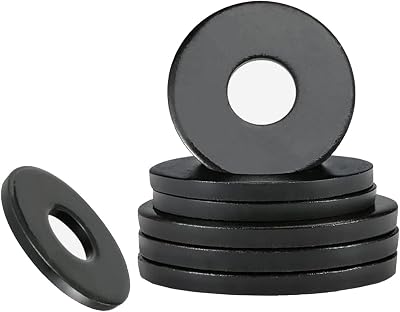 Qrity M6 x 12mm Carbon Steel Flat Round Seal Washer Spacer Gasket 20Pcs