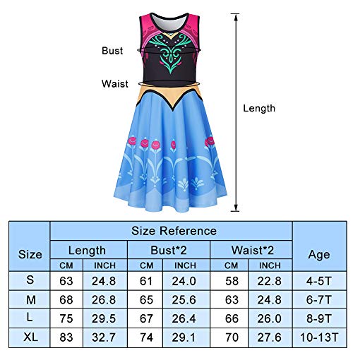 SunFocus Little Girls Outfits Pageant Dresses Clothes Costumes Snow Princess Fancy Halloween Birthday Party Role Pretend Cosplay Outfits