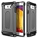 Galaxy Note 5 Case,Wollony Rugged Hybrid Dual Layer Armor Protective Back Case Shockproof Cover for Samsung Galaxy Note 5 - Heavy Duty - Slim Hard Shell Potection - Impact Resistant Bumper (Grey)