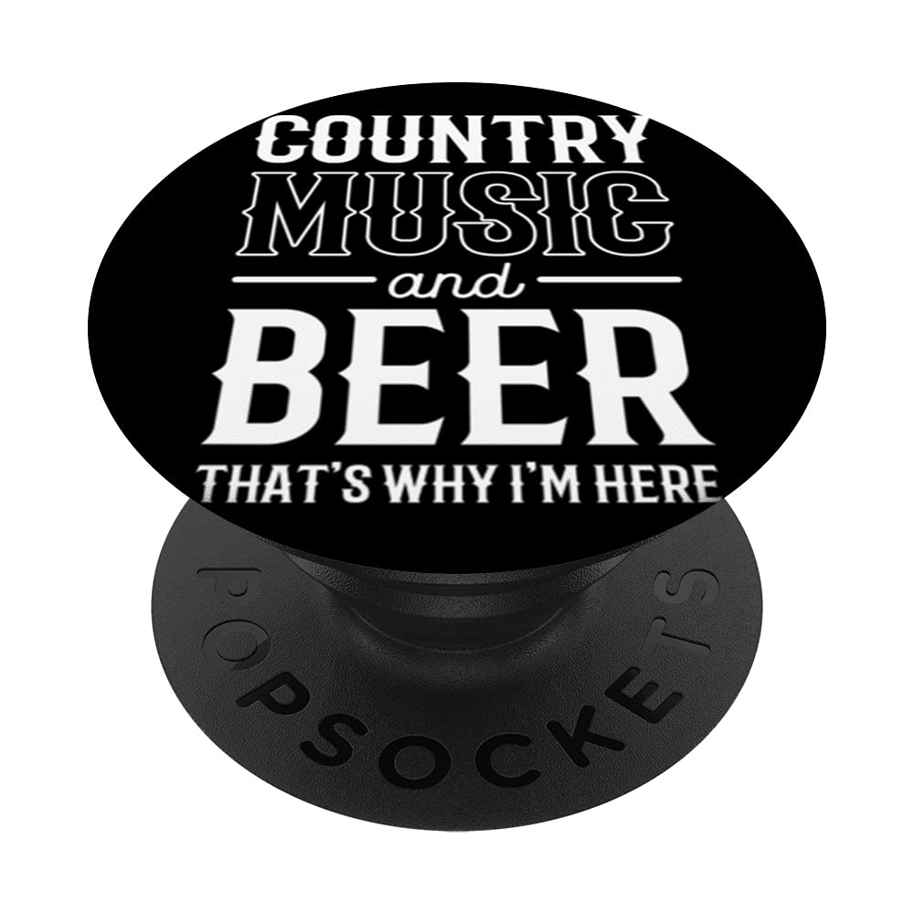 Country music beer Beer and Music Lover PopSockets Swappable PopGrip