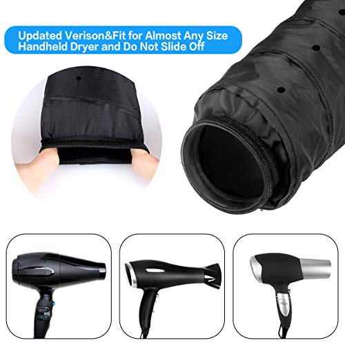 Bonnet Hood Hair Dryer Attachment, ProCIV Soft Bonnet Hooded Hair Dryer Hand Free for Natural Curly Hair Care Deep Conditioning Cap Styling Curling Updated Extended Hose Length With Blue Dry Towel