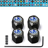 Custom Tire Valve Stem Caps (35 Vehicle Models) Anti-Theft Hexagon Design | Car, Truck, SUV | Leakproof, Airtight, Dustproof Seal | All-Weather, Lock Tight Fit (for Subaru Vehicles)