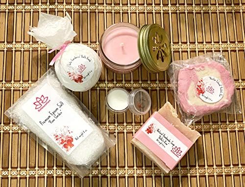 Luxurious Handmade Spa Tub Set with Natural Oils and Epsom Salt Bombs