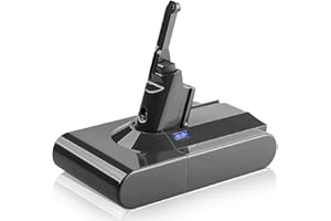 Fhybat 1 Pack 8.0Ah 21.6V Lithium ion V8 Replacement Battery Compatible with V8 Animal V8 Absolute V8 Fluffy V8 Motorhead SV10 V8 Carbon Fiber Vacuum Cleaner(Gray)