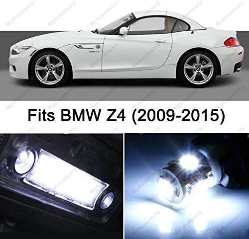 10 x Premium Xenon Error Free White LED Lights Interior Package Upgrade for BMW Z4 (2009-2015)