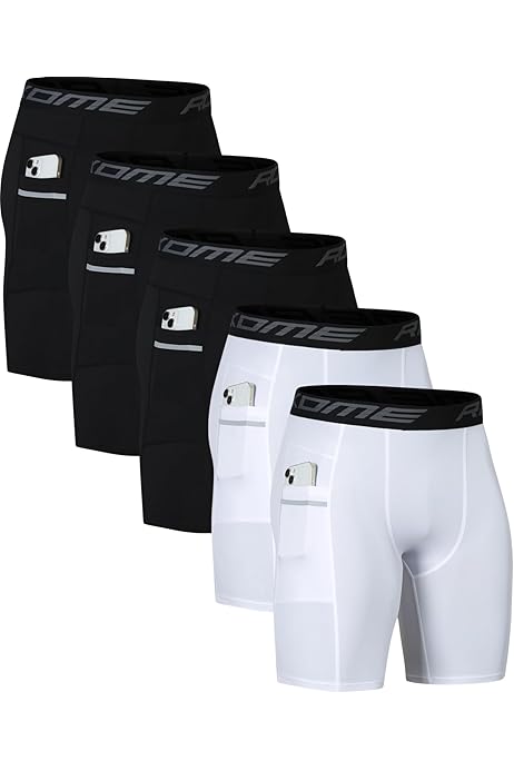 Mens Workout Underwear TELALEO Men's Compression Shorts Pack