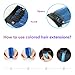 TOFAFA 22 inch Colored Hair Extensions,Multi-colors Party Highlights Clip in Synthetic Hair Extensions (22 Pcs Colorful Set)thumb 2