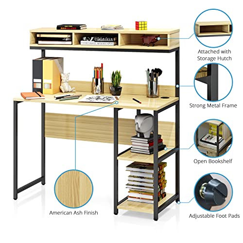 VIPEK Computer Desk 42 Inch Study Writing Desk PC Laptop Table for Home Office, School Student