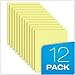 TOPS Quadrille Pad, Gum-Top, 8-1/2 x 11 Inches, Quad Rule (4 x 4), Canary Paper, 50 Sheets per Pad, 12 Pads per Pack (3313)