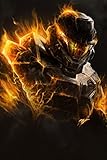 Halo 4 5 Master Chief FPS Nice Silk Fabric Cloth Wall Poster Print (36x24inch)