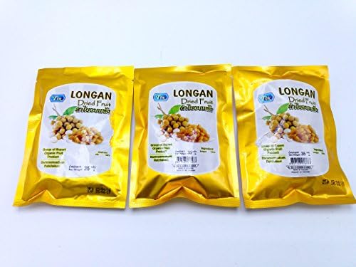Natural Organic Dried Longan Snacks Pack of 3