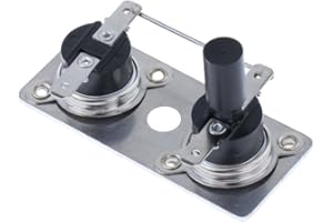 Vsenkes 232306,RV Hot Hot Water Thermostat Switch Equipment,Easy Installation Hot Water Parts 120V for Camping Road Trip