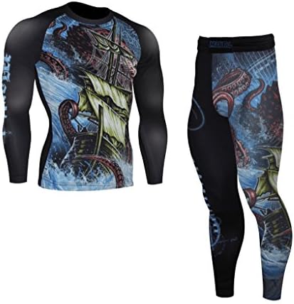 CHOKE BJJ GEAR Exploration Brazilian Jiu Jitsu Bundle, BJJ Rash Guard + Spats. BJJ, MMA and Grappling Set. Premium quality. Made to last.