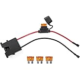 SEFEPODER Replacement Wire Harness Connector Compatible with Power Wheels 12 Volt Battery,12AWG Wire with Fuse, Lithium LiFePO4 and Lead-Acid Batteries Both Available