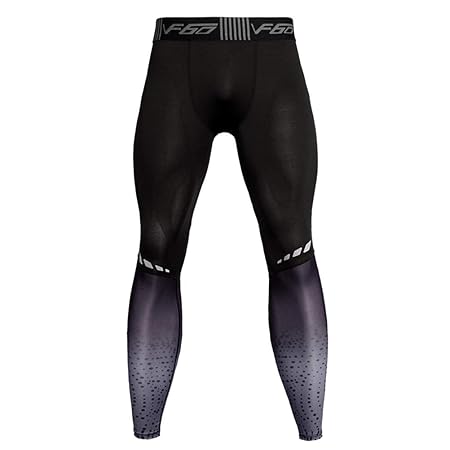 LIOOBO Männer Compression Sports Pants Yoga Leggings Strumpfhosen Laufhose für Fitnesstraining - XXXL (Grau)