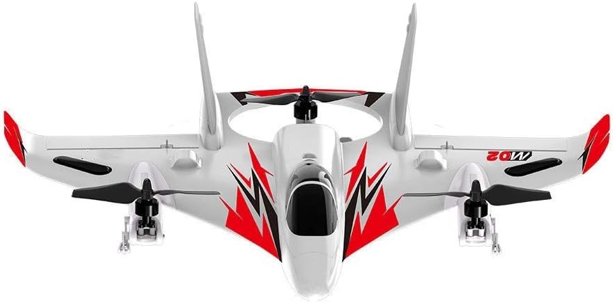 ChengBeautiful Portable Aircraft Toy EPO Brushless 6-axis Gyro Aerobatic RC Airplane RTF 3D/6G Mode Aircraft M02 2.4G 6CH 450mm Wingspan for Kids (Color : Red, Size : ONE SIZE)