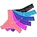 6 Pack Women Thongs Panty Bow Lace Cheeky Thongs Underwear