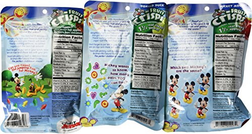Brothers-ALL-Natural Freeze Dried Fruit Crisps Disney 3 Flavor Variety 6 Bag Gift Bundle, 2 each: Minnie Mouse Fuji Apple Cinnamon, Donald Duck Pear, Mickey Mouse Fuji Apple.35 Ounces - Thumbnail 4
