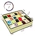 Closet Underwear Storage Organizer Box,for Socks Bra Ties Clothing Lingerie Underwear Drawer, 24 Divider Collapsible,Beige, Size: 12 ½’’ x 12 ½’’x 3 ½’’,Set of 2