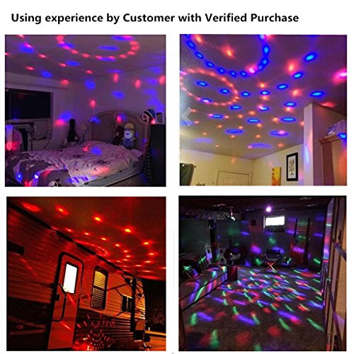 NIUBIER Disco Ball Disco Lights Party Lights Music Activated Lightshow Kids Karaoke Disco Light LED Party Suppliers for Home Room Dance Decorations Birthday DJ Wedding Club Night Lights