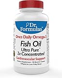 Dr. Formulas Fish Oil - Once Daily 2x Concentrated with 700mg Omega-3 per Softgel, 90 Count