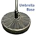 EasyGo Round Umbrella Base Weight � Black Finish �50 Pound Water or Sand Weighted Plastic Universal Stand