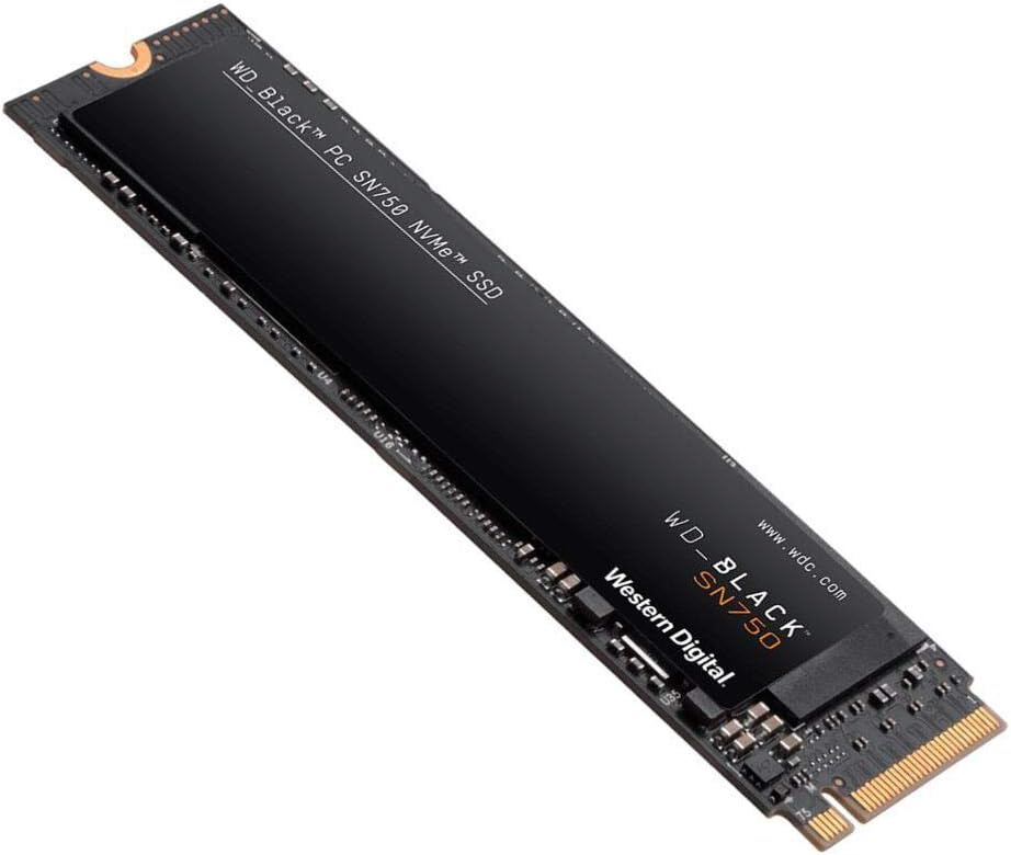 WD_BLACK SN750 500GB M.2 NVMe PCIe Gen3 Gaming SSD 3430MB/s Read