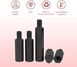 YIXISI 220pcs Nylon Hex Spacer Kit M2 Black Assorted Screws Nuts Washers view 3